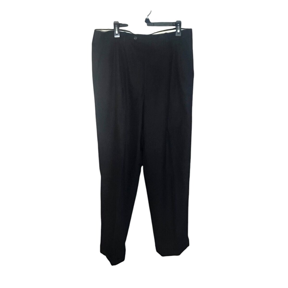 Nordstrum J.B. Britches Men's Black Pure‎ Virgin Wool Pants USA 36x31